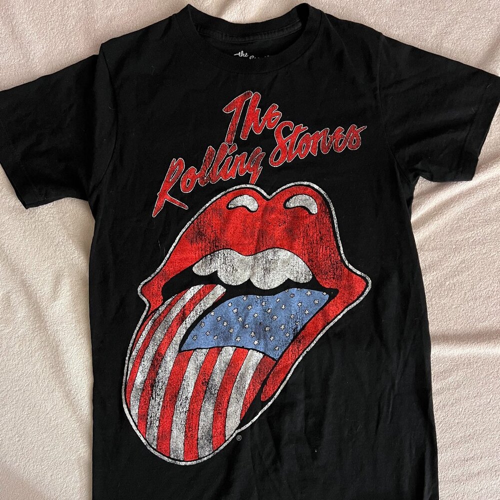 Women's Official Rolling Stones T-Shirt Size Small Black
